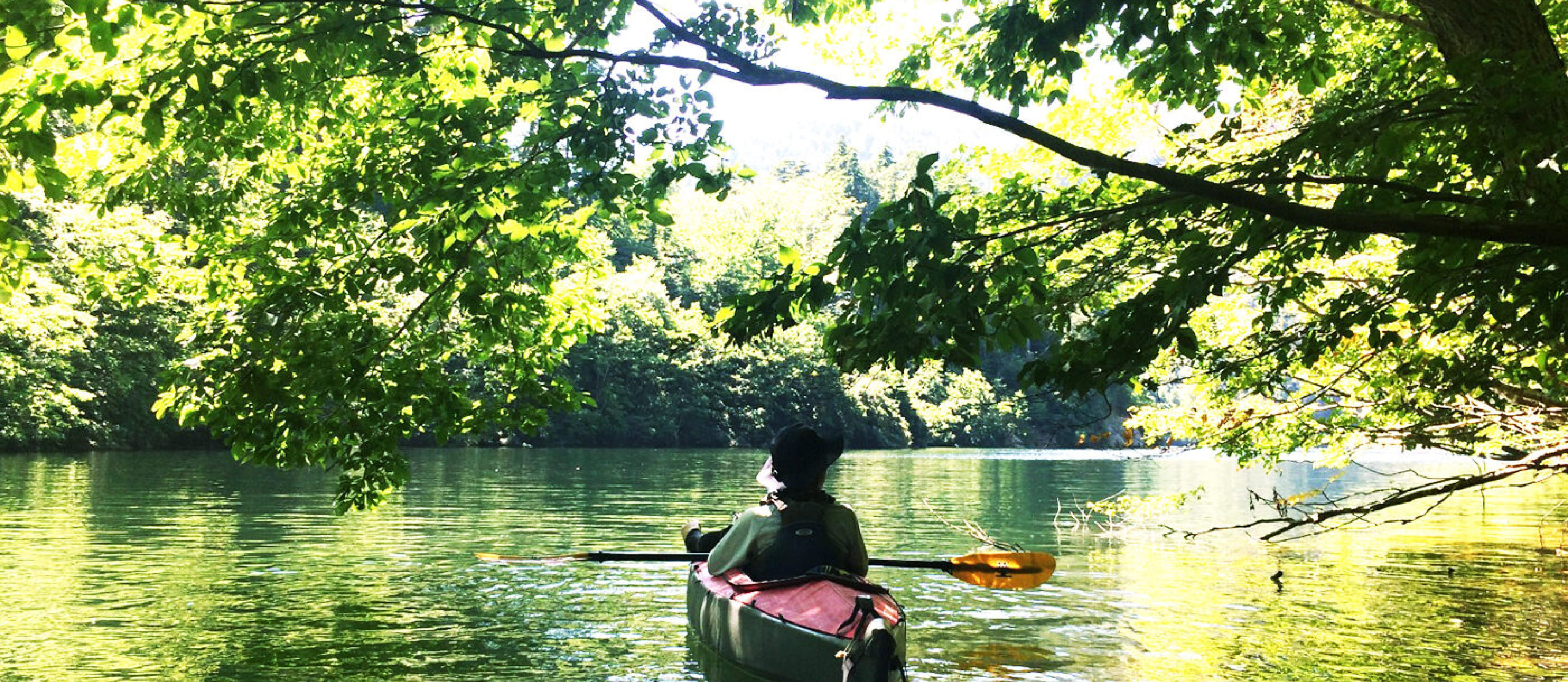 Lake canoe tour